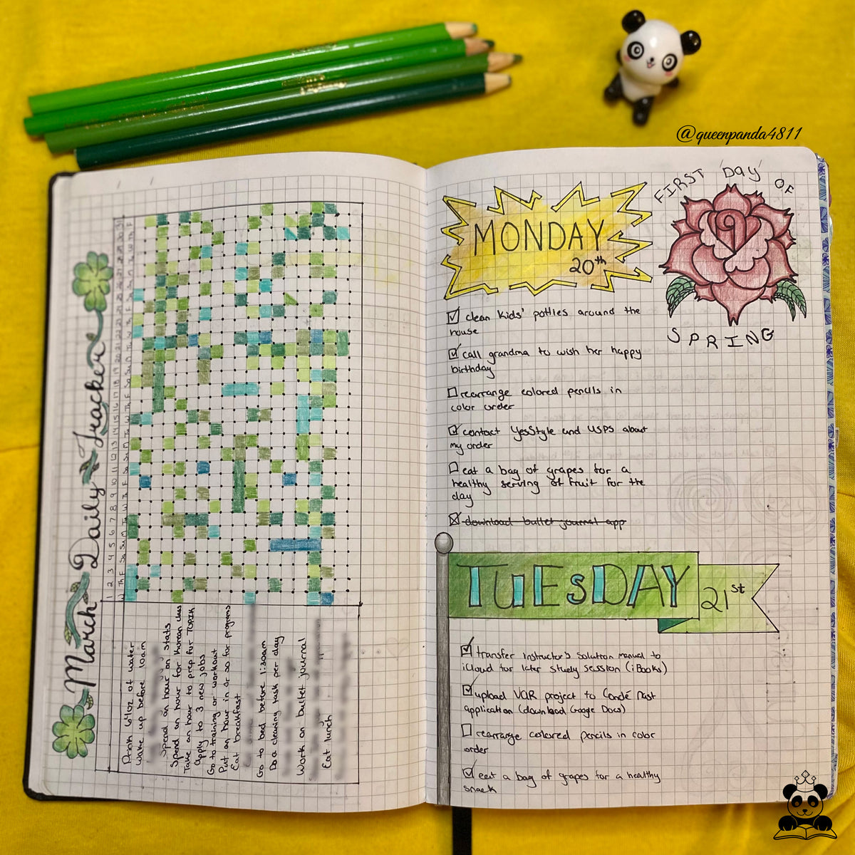 Spring Daily Tracker